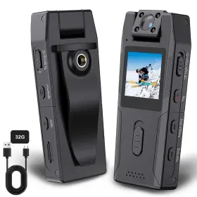 Kdnrhe 344448438607 Body Camera With Video And Audio Recording 32gb Sd Card Portable Sport Cam