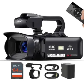 4kcamcorder Kliomax 6k 64mp Hd Video Camera Camcorder Auto Focus Vlogging For Youtube 6