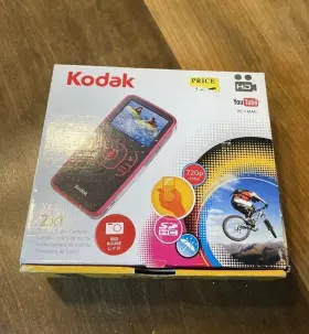 Kodak 041771455019 Zx1 Pocket Video Camera Hd 720p Black - Weatherresistant