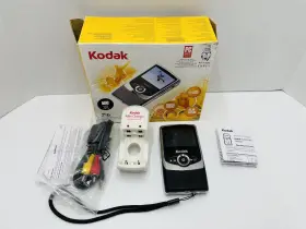 1152537 Kodak Zi6 Pocket Video Camcorder Camera Hd Black - Tested Working F-3