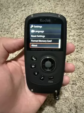 Kodak Zx5-white Playsport Zx5 Hd Waterproof Pocket Video Easy Share Camera Tested Works