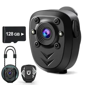 850-fa Ksadbossbo Mini Body Camera Video Recorder Built-in 128gb Card With Night Vision Ir And Lo