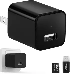 Ct32-1021 Laboom No Audio Charger Camera - Video-only 1080p Small With Motion Black