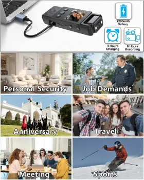 Laifucam 736067453885 Body Camera With Audio And Video Recording 1080p 64g Small Wearable Cam #2