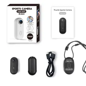 H88hb64g Leinlume 4k/1080p Mini Hd Wifi Action Camera Thumb Sport Pov Video Recorder Waterproof