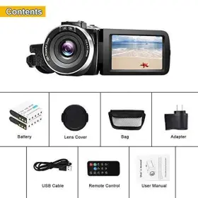 Lcam-42 Linnse Video Camera Camcorder Full Hd 1080p 30fps 24.0 Mp Ir Night Vision Vlogging #3