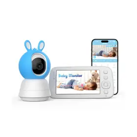 B2-wifi Lnbei Wifi Baby Monitor With Camera And Audio 5 Inch 1080p Video Monito... Fast Ship