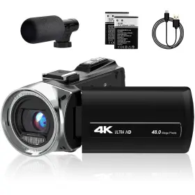 48mp Lovpo 414751546465 Camcorder Video Camera 4k Ultra Vlogging For Youtube 18x Digital