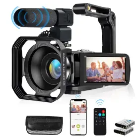 48mp Lovpo 414751547011 4k Video Camera Camcorder Ultra Hd Wifi Vlogging For Youtube 18x