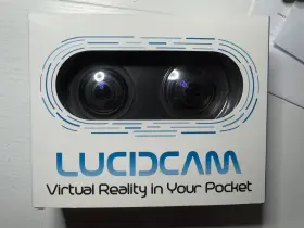 Vdclucvr3dsc Lucid Lucidcam Vr Virtual Reality Stereoscopic 3d Camera With Box And Papers
