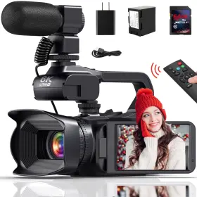 64mp Marvue 744110652604 6k Ultra Hd Camcorder Touch Screen Ir Night Vision 18x Zoom Stabilizer Mic