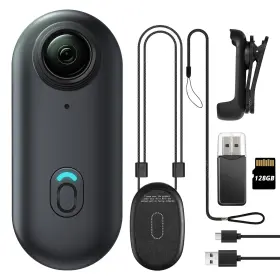 Meoilkolnm 761687620157 4k 128gb Mini Body Camera Wearable Action Cam Thumb Size Hands Free Re
