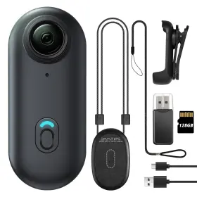 Meoilkolnm 763958288516 128gb Fhd 1080p Mini Body Wearable Action Cam Thumb Size Hands Free R