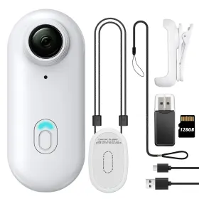 Meoilkolnm 763958288561 128gb Fhd 1080p Mini Body Camera - Wearable Action Cam Hands Free Recordi