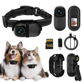 Mgwdl 747732103400 Cat Camera Collar With Video Recording 16g Sd Card 1080p Hd Mini Action