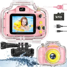 Miiulodi 059648367353 Kids Waterproof Camera - Birthday Gifts For 3 4 5 6 7 8 9 10 Year Old Girls 2