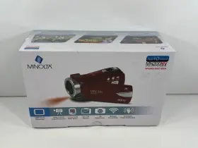 Mn200nv32 Minolta 084438962178 1080p Fhd / 24 Mp Night Vision Camcorder With Wifi Red Sealed