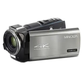 Mn4k100z-gm Minolta Mn4k100z 28mp 4k Uhd 3.5 Inch Touchscreen Night Vision Camcorder Gunmetal