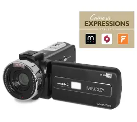 Mn4k25nv-w-bk Minolta Mn4k35nv 4k Camcorder - Black