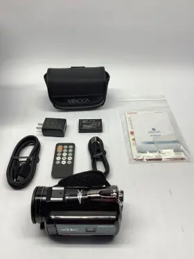 Mn4k40nv Minolta 4k Ultra Hd / 30 Mp Night Vision Camcorder Vgc #2