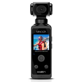 Mn4kp1-bk Minolta 4k Ultra Hd Pocket Camcorder Wifi Enabled Action Camera With 16mp Photos 1