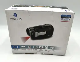 Mn80nv-bk Minolta Full Hd Camcorder - Open Box