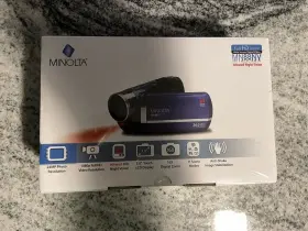 Mn88nv Minolta 1080p 3 Inch Touchscreen Camcorder Blue