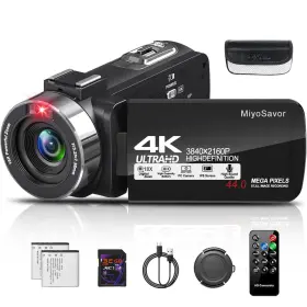 Miyosavor4k Miyosavor 717020971400 Video Camera Camcorder 44mp 30fps With Ir Night Vision 18x Digita