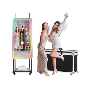 12mp Mwe 47in Printer Magic Mirror Photo Booth Machine Touch Screen With 4k Hd Cam
