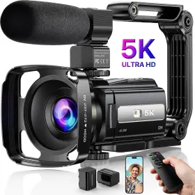 48mp Ninivision 744316287556 5k Video Camera Camcorder Uhd Wifi Vlogging For Youtube Ir Night