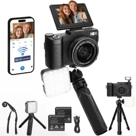 Vcam-wf2 Novzzovaz 5k Vlogging Camera With Wifi 64mp 4k Digital For Photography Vlog Came