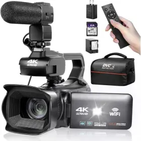 64mp Oiexi 791974227271 Bo-rx 4k Video Camera Camcorder With 18x Digital Zoom Black
