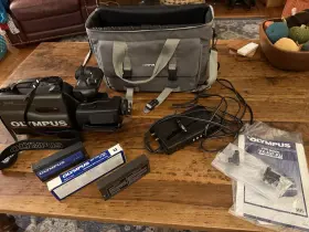 Vx-407ku Olympus Vx407ku Camcorder Videocamera Vtg With Case Batteries Charger Manual Untstd