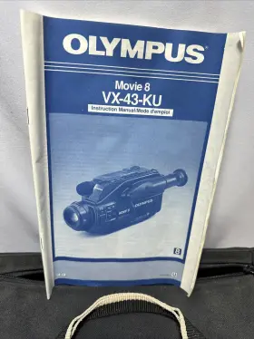 Vx-43-ku Olympus Movie 8 Cam Corder Accessories Case Cords Read Descriptio #2