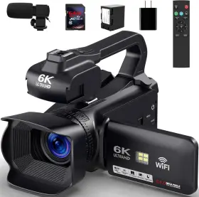 64mp Oprkqee 612715662444 6k Camcorder Video Camera 18x Digital Zoom Ir Night Vision Vlogging Came