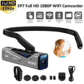 Fxf7529760694914pt Ordro Ep7 4k Wearable Video Camera Hands Free Vlog Camcorder 2-axis Gimbal R4y0
