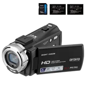 Hdv-v121113 Ordro V12 Camcorders Hd 1080p Video Camera Recorder Infrared Night Vision Ca