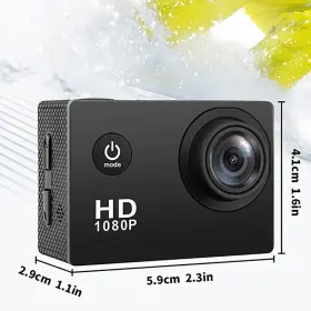 Hc20648 Ourlife Action Camera - Hd 1080p 2 Inch Lcd Screen 400mah Battery