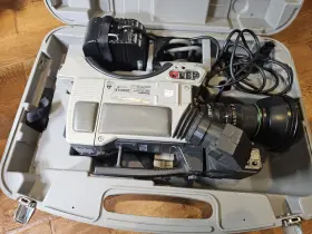 Wv-f200 Panasonic 200cle Ccd With Canon Tv Lens Battery Charger In Plastic Case #2
