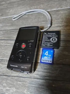 695593p Panasonic 11999 Hm-ta1 Full Hd Camcorder Pocket Video Camera Black - Tested Working
