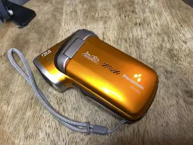Hx-wa2 Panasonic 885170068766 Orange Camcorder Digital Camera Tested Working No Charger