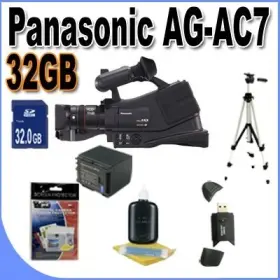 Ag-ac7 Panasonic Shoulder Mount Avchd Camcorder With 32gb Sdhc Memory Extra