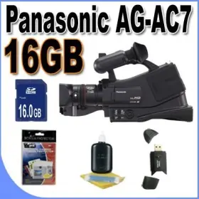 Ag-ac7pj Panasonic Ag-ac7 Shoulder Mount Avchd Camcorder With 16gb Sdhc Memory Usb Card