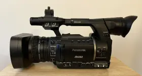Ag-hpx250p Panasonic Camcorder P2hd With Charger And Porta Brace Bag - Used