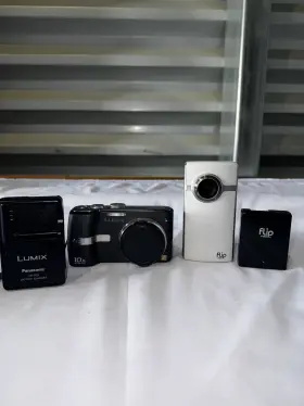Dmc-tz1 Panasonic Lumic And Cisco Flip Video Camera