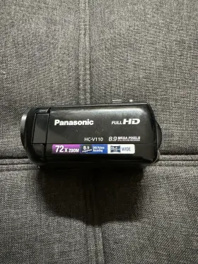 Hc-v110 Panasonic Camcorder Hd 8.9mp 72x Zoom Black Video Camera No Battery