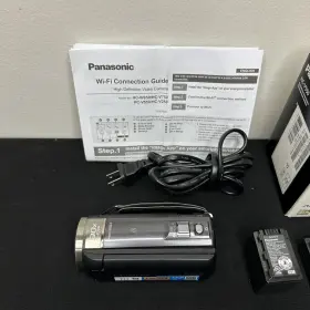 Hc-v550p Panasonic Hc-v550 Full Hd Video Camera Camcorder 10mp With Batteries Charger - Euc #3