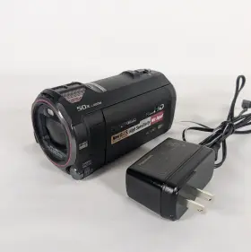 Hc-v785 Panasonic Camcorder Full Hd Video 20x Optical Zoom Battery Ac Adapter