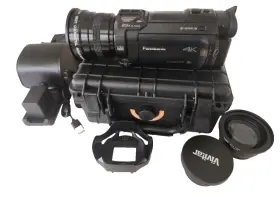 Hc-wxf990m Panasonic With 3 Lens Set Hard Case Charger 2 Batteries