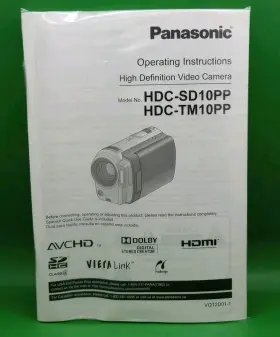Hdc-sd10pp Panasonic Hdc-sd10 Video/vlogging Camera With Case Charger 3 Spare Batteries #2